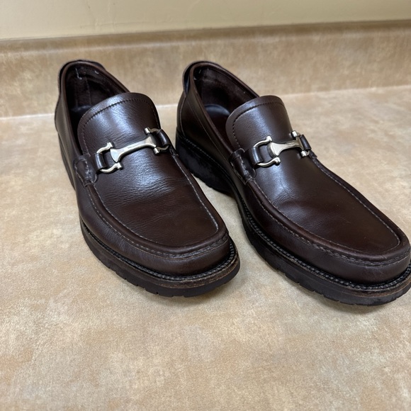 Brown Ferragamo Loafers